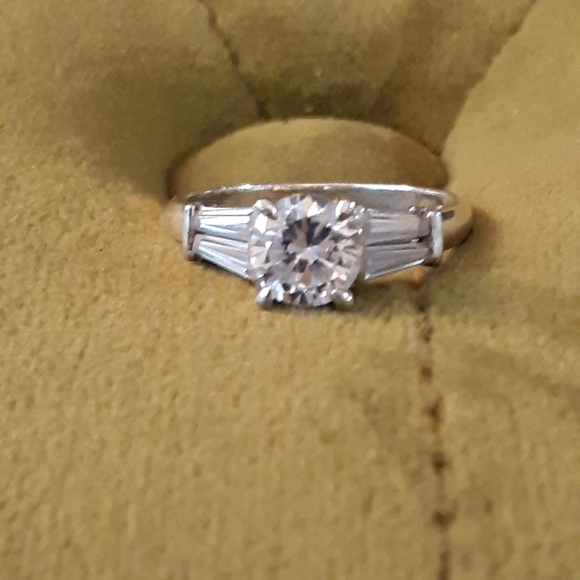 Diamonique Jewelry - SS DIAMONIQUE RING CUBIC ZIRCONIA